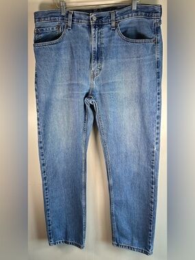 Levi's 505 Men’s Jeans Fits 38X31 Light Wash Regular Fit Straight Leg Denim EUC